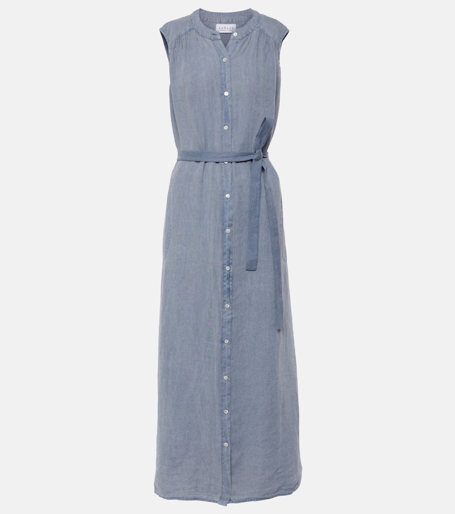 Luna linen maxi dress