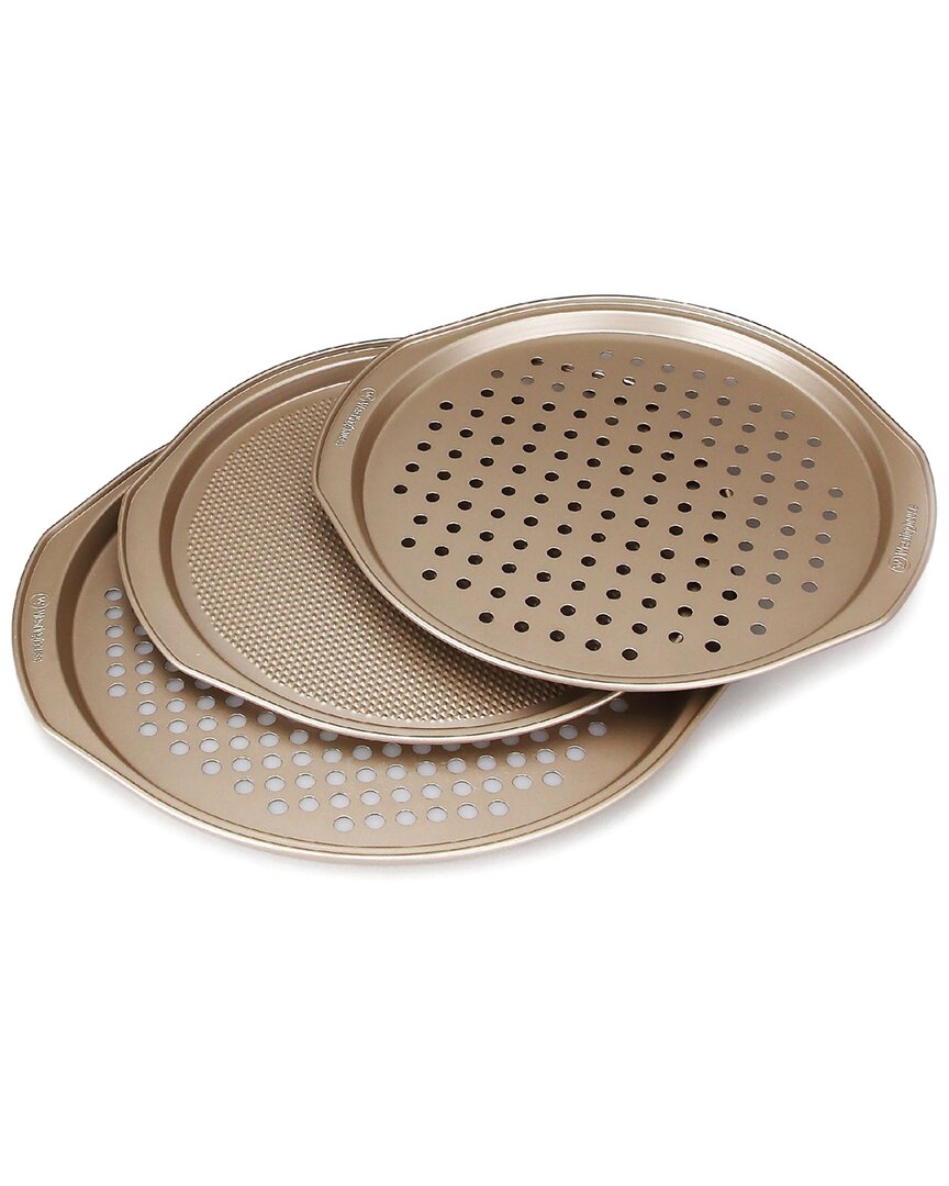 Carbon Steel 3pc Pizza Pan Set