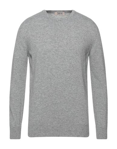Man Sweater Grey Size XL Merino Wool, Viscose, Polyamide, Cashmere