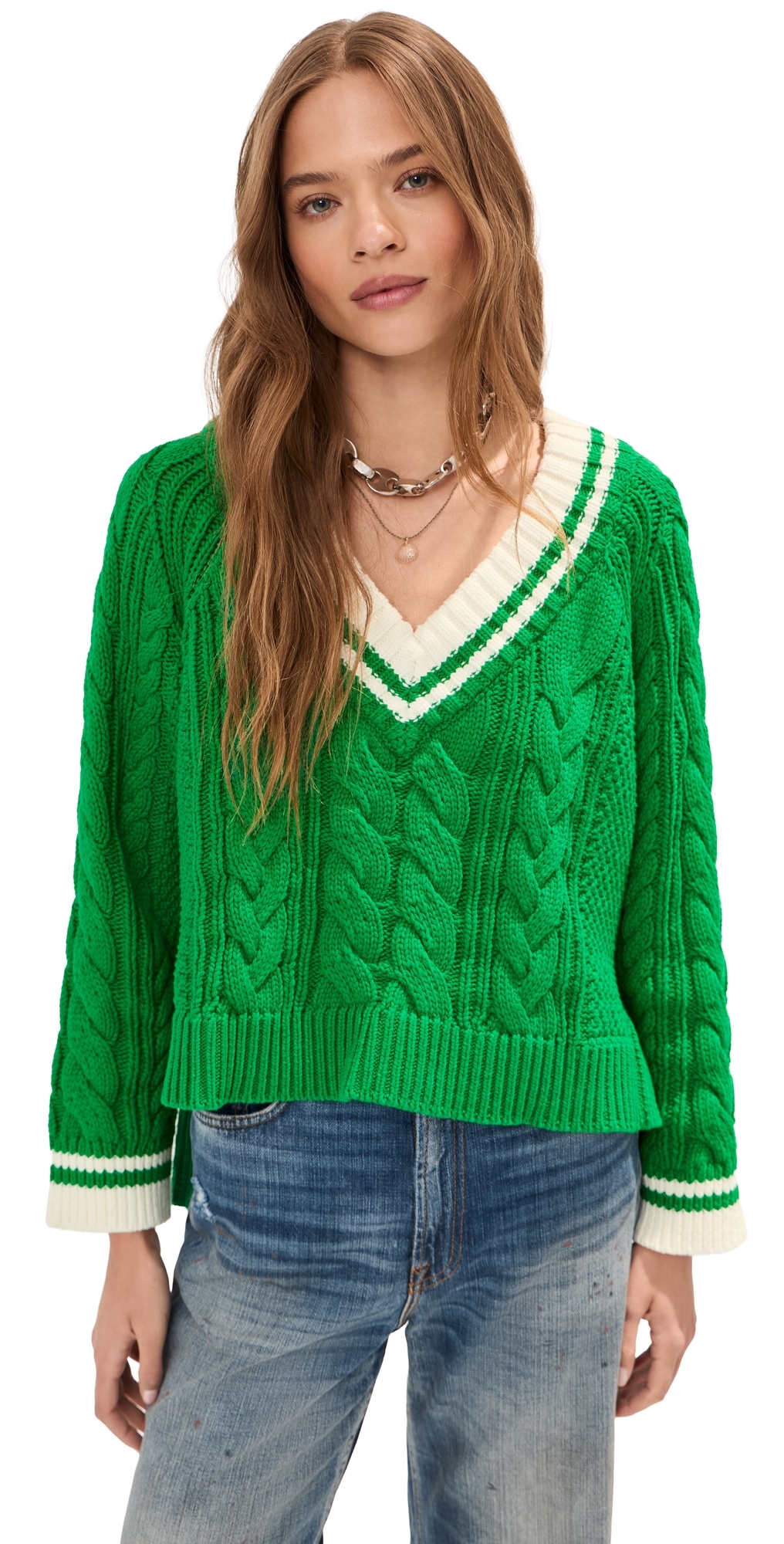 Marley V Neck Sweater Midnight Multi