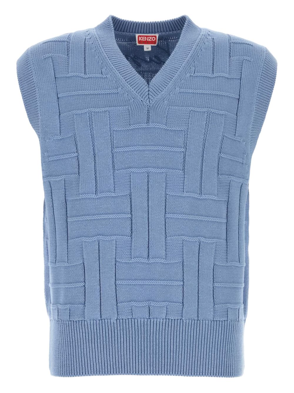 Kenzo embroidered sleeveless jumper - Blue