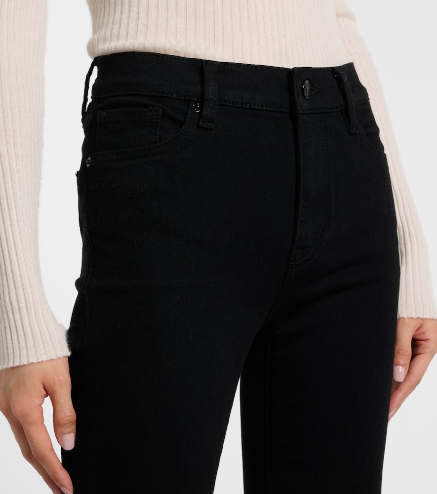 Icon mid-rise flared jeans