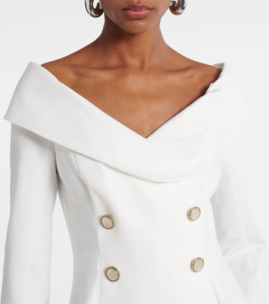 Pleated blazer dress