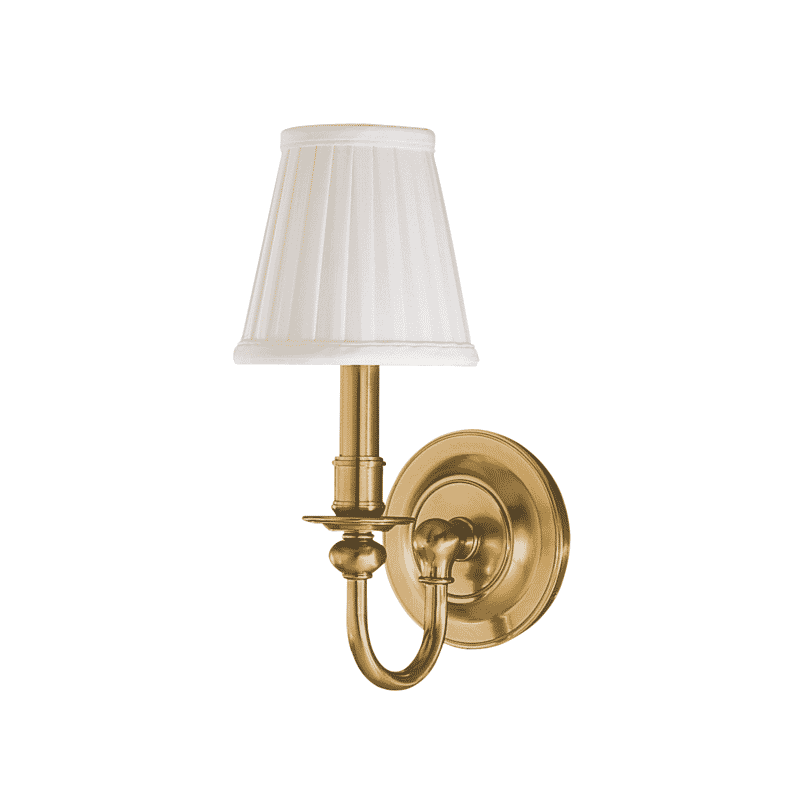 Beekman 12" Wall Sconce in Aged Bra