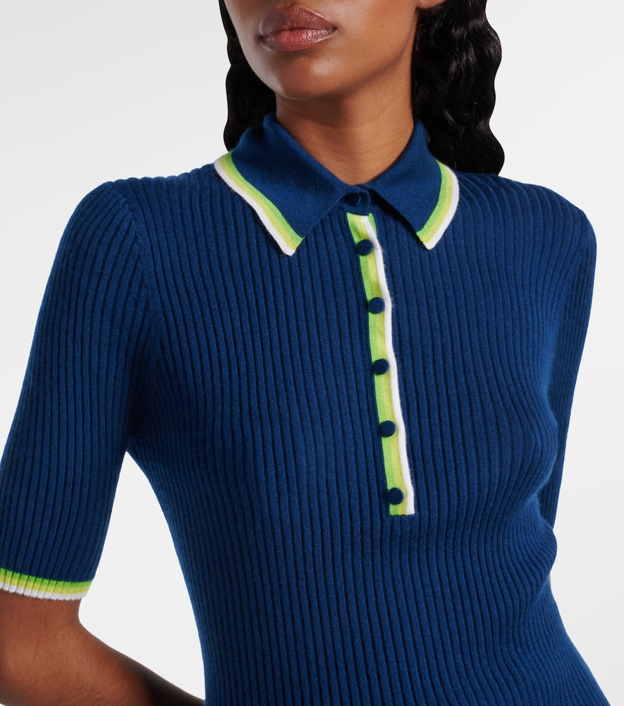Perro cashmere and silk polo shirt