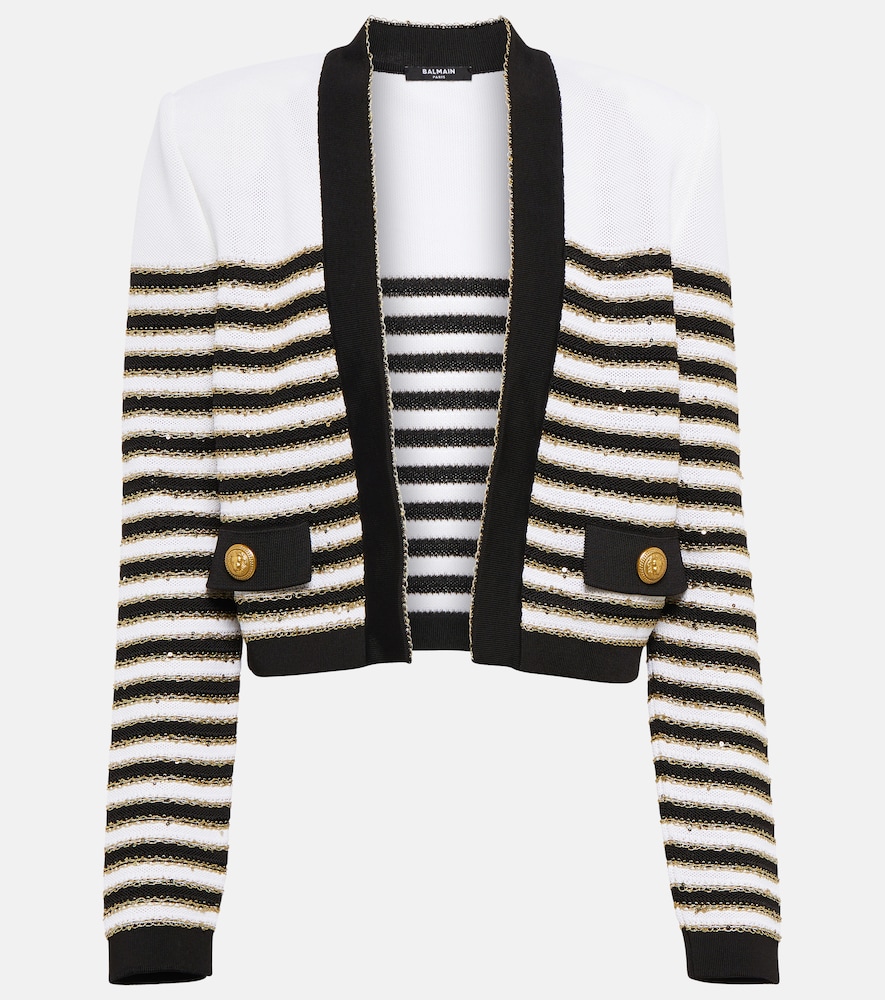 Balmain Striped cardigan