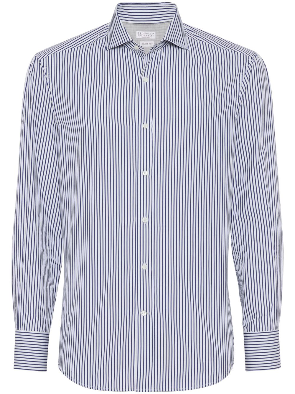 Stripe pattern cotton shirt - Blue