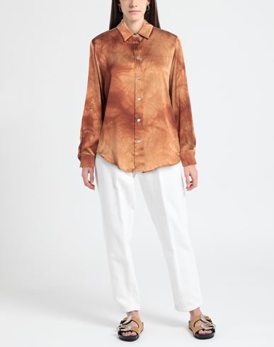 Sleep No More Woman Shirt Camel Size L Silk