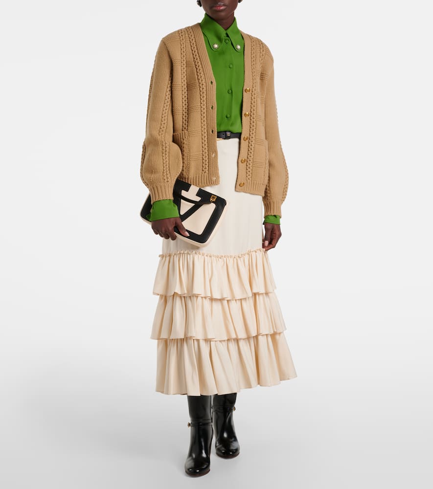 Virgin wool cardigan