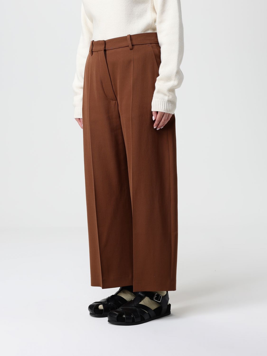 Pants Woman color Brown