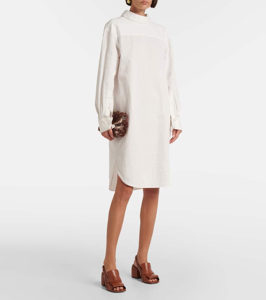 Dries Van Noten Cotton poplin minidress