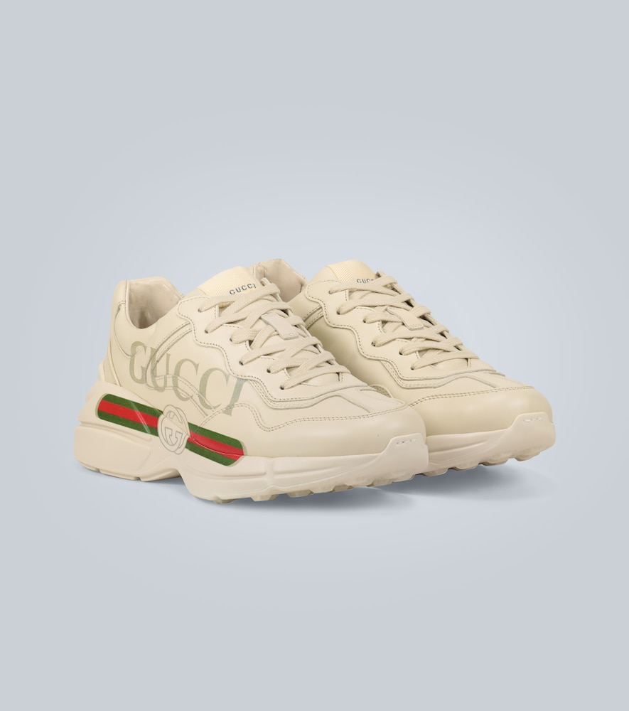 Gucci Rhyton leather sneakers