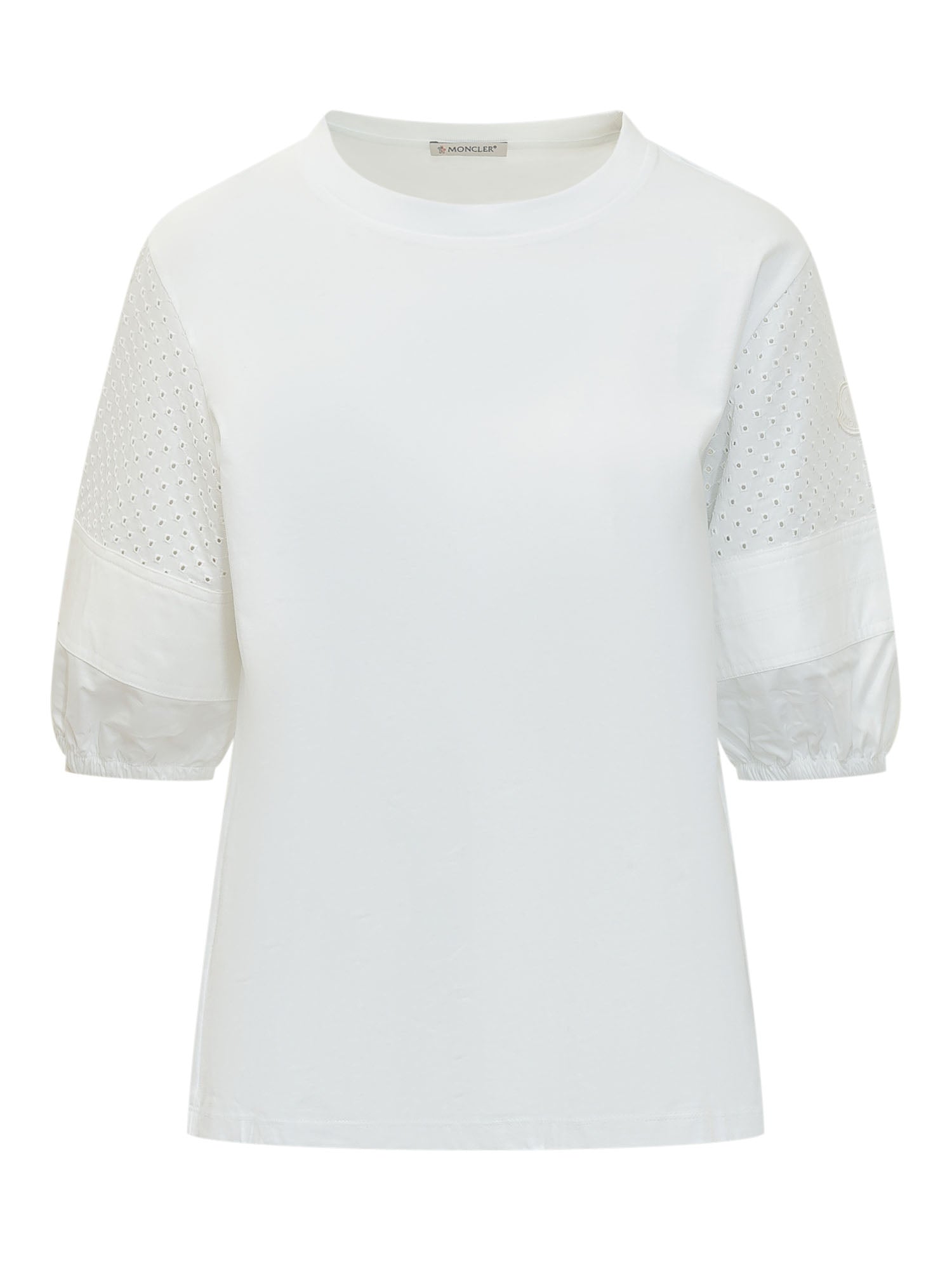 T-Shirt with Traforate Sleeves