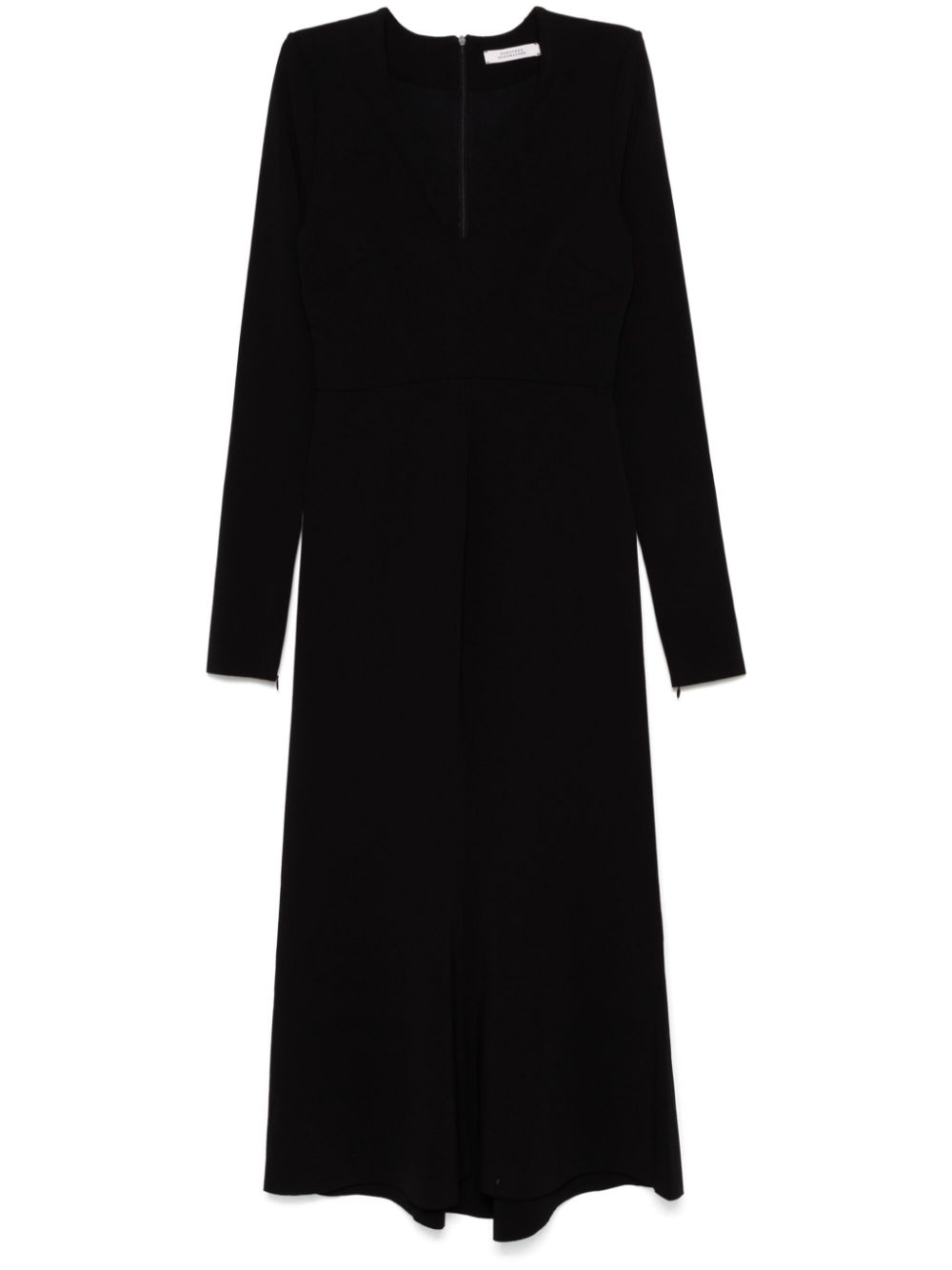 Stretch-design midi dress - Black
