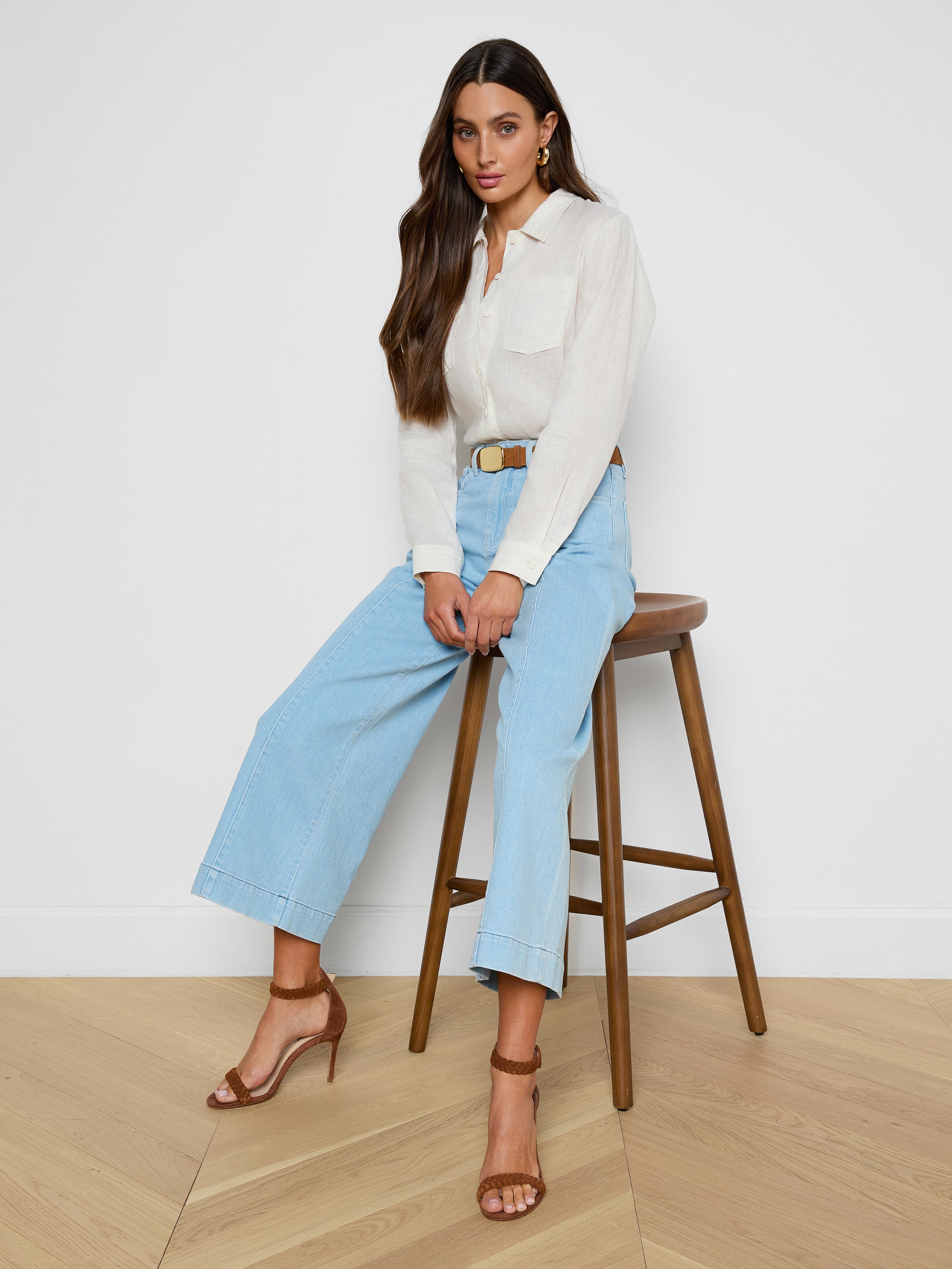 Houston Cropped Wide-Leg Jean In Bayridge