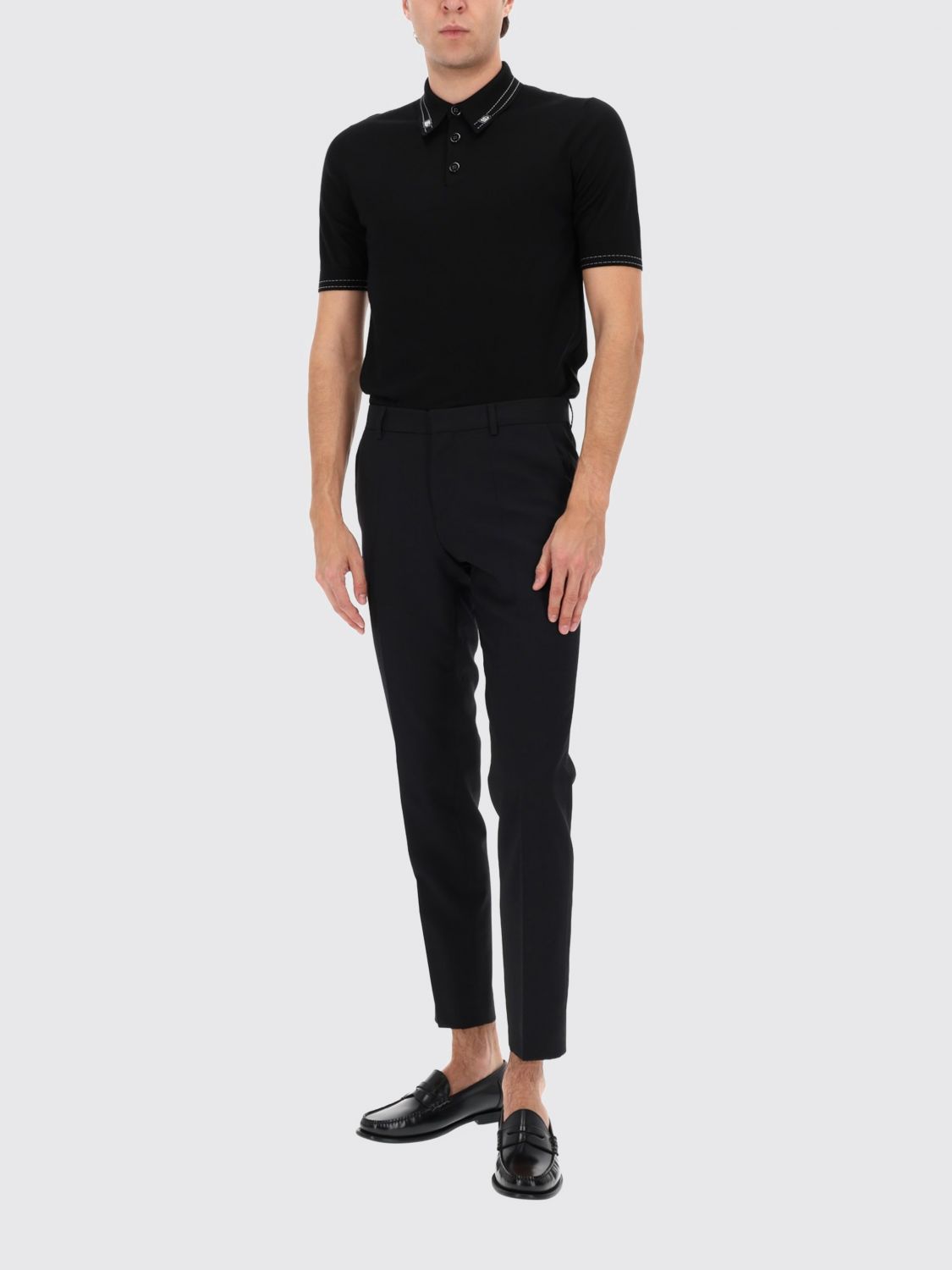 Polo Shirt Men color Black