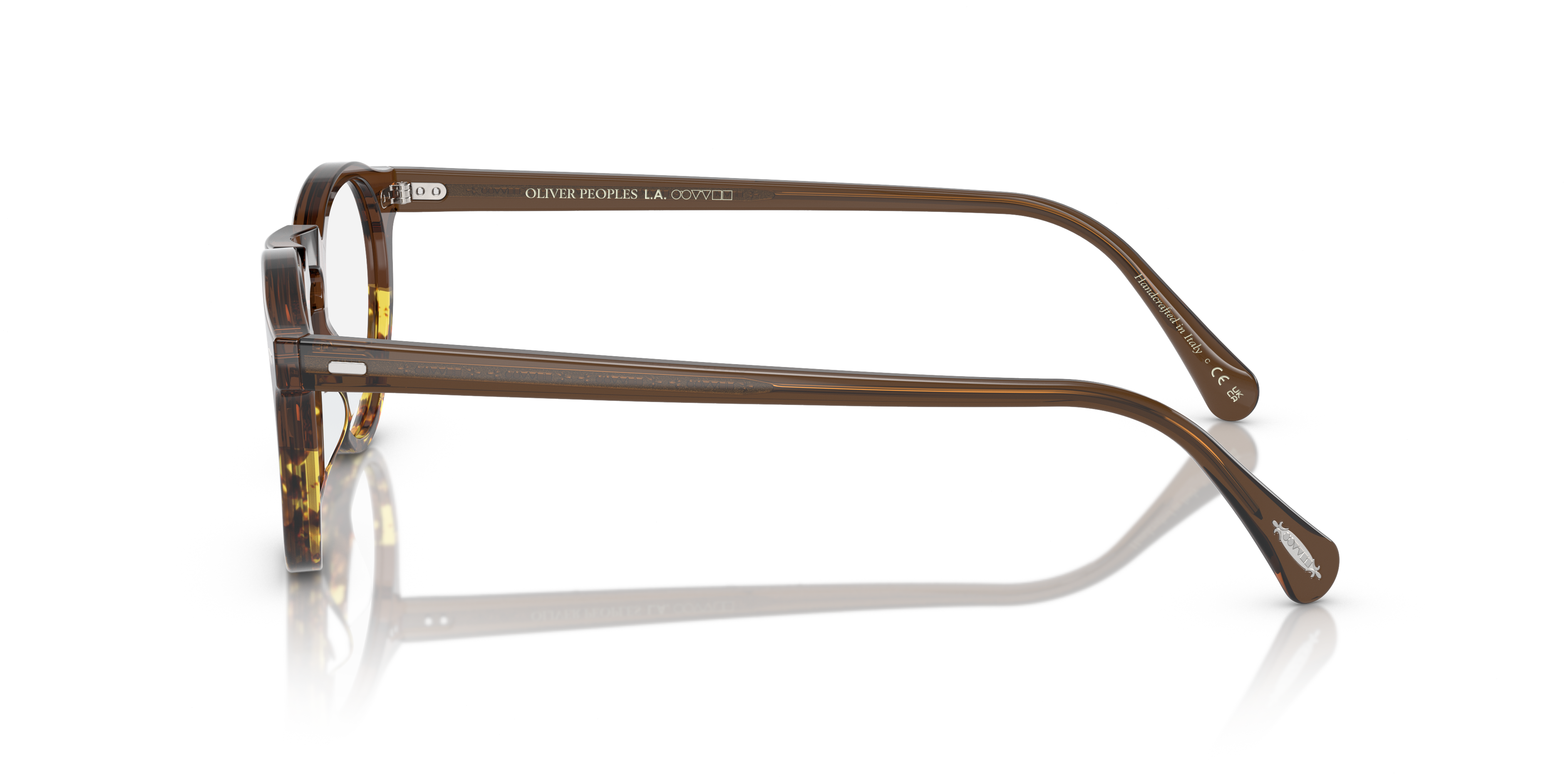 Oliver Peoples Unisex Oliver Peoples OV5186 GREGORY PECK 1756 Montature da vista Acetato Marrone Trasparente Pantos Normale