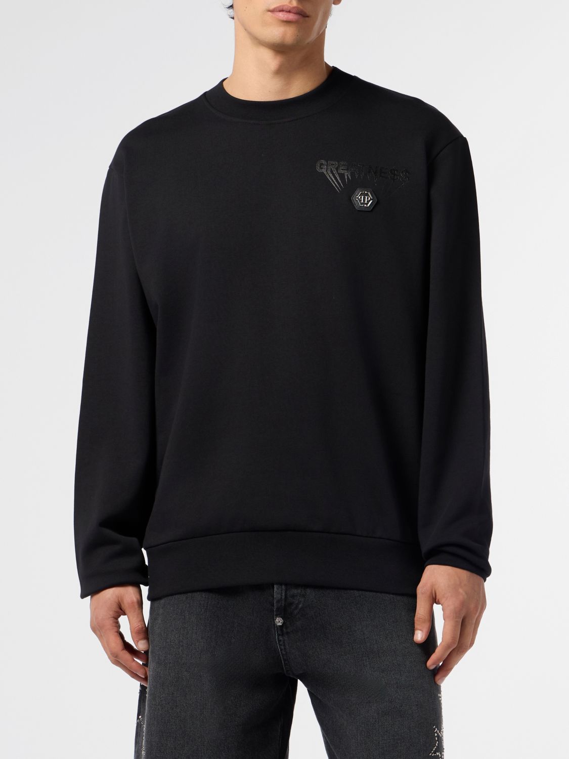 Sweatshirt Men color Black