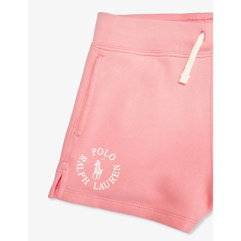 Girls Pink Kids Girls' Logo-print Cotton-jersey Shorts L