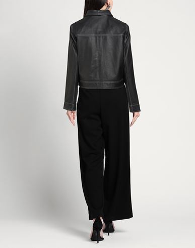 Woman Jacket Black Size XL Sheepskin