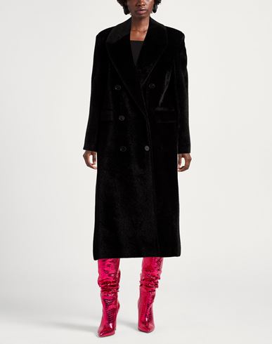 Woman Coat Black Size 2 Polyester