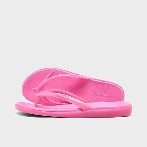 Women's Miami Round Toe Jelly Flip Flop Sandals in Pink Lemonade Jelly