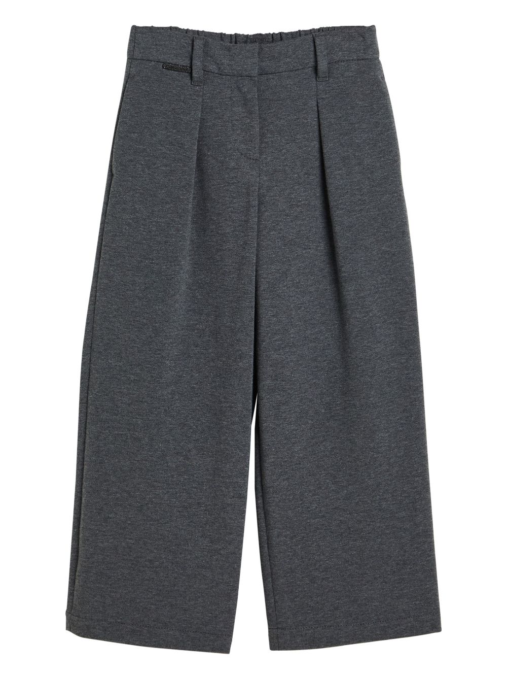 Pleated jersey trousers - Grey
