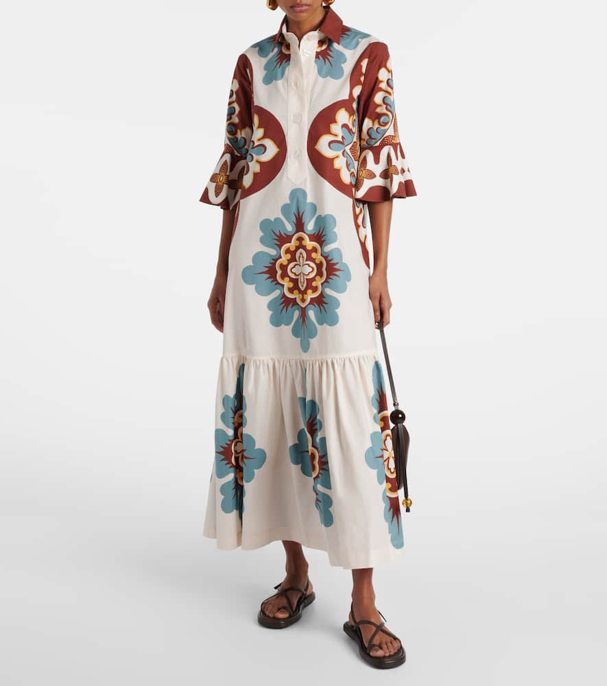 Artemis printed cotton shirtdress