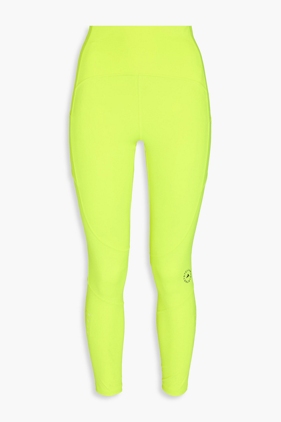 Neon perforated stretch leggings - Yellow - DE 28