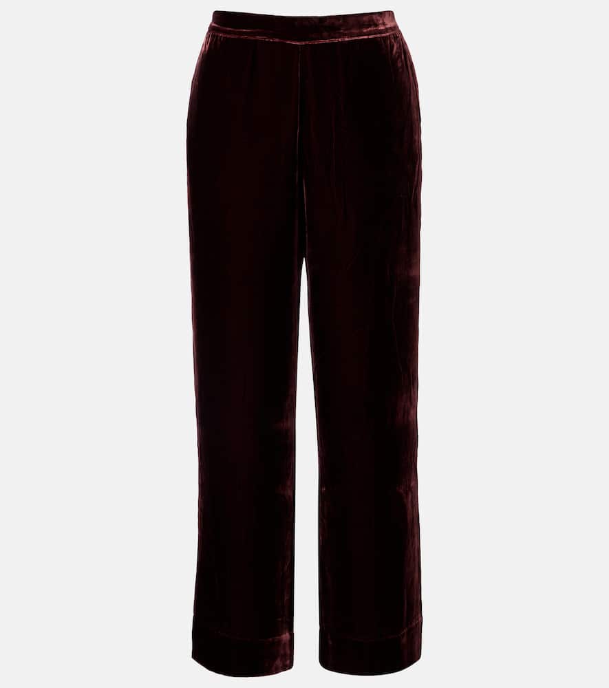 London velvet pajama pants