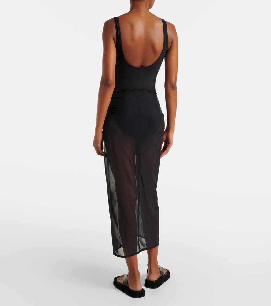 Karla Colletto Mesh beach cover-up