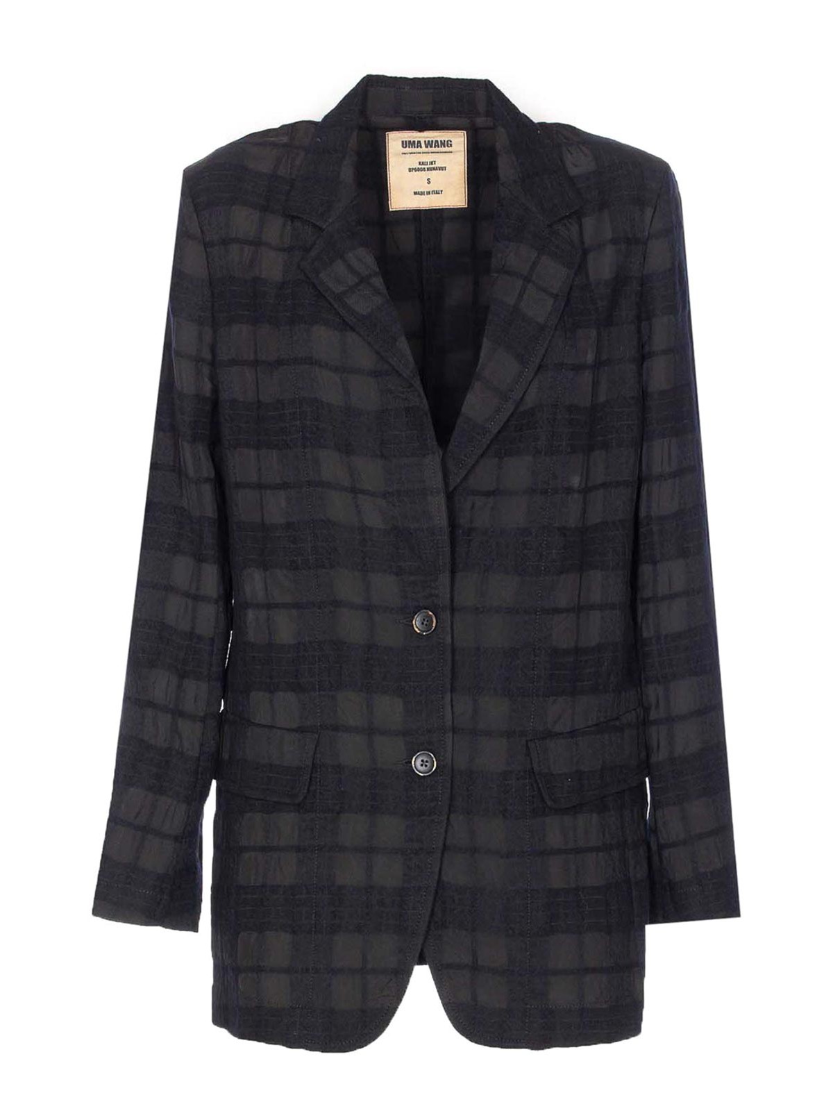 Black Kali Jacket Frontal Buttons Closure