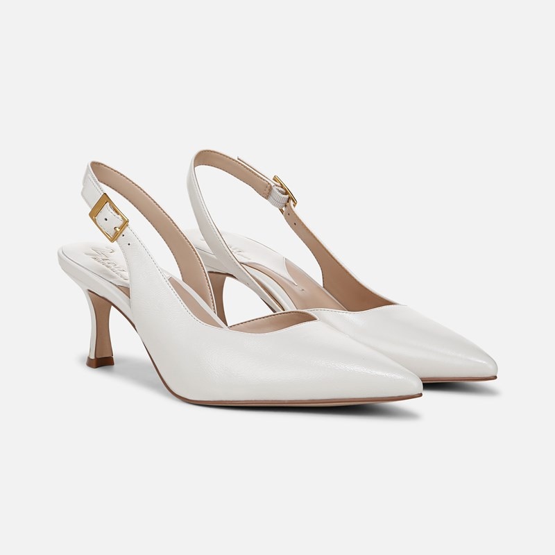 Felicia 4 Slingback Dress Shoe Shoes, Warm White Leather