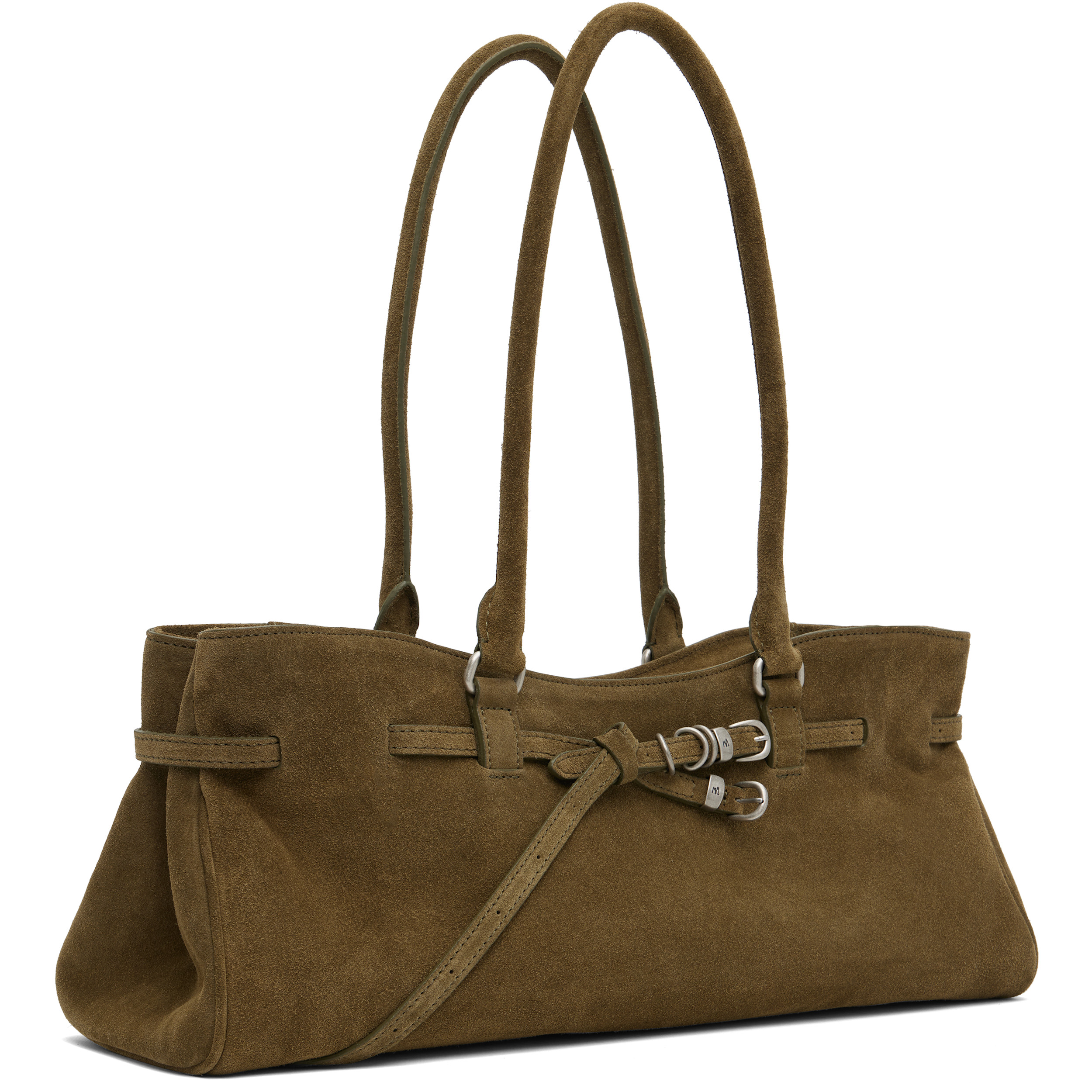 Kahki Soft Leather 'Grandma' Shoulder Bag