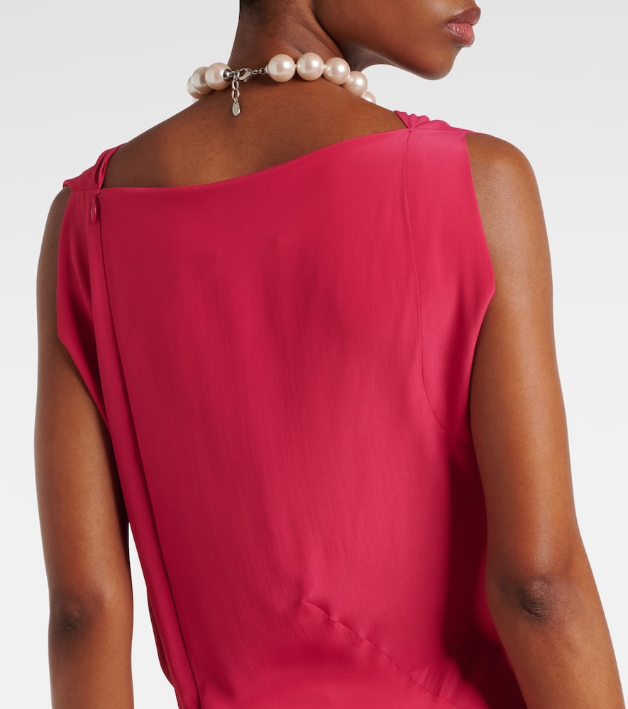 Fond draped midi dress