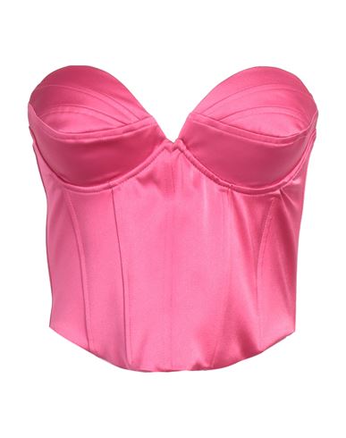Woman Top Fuchsia Size L PES, Elastane