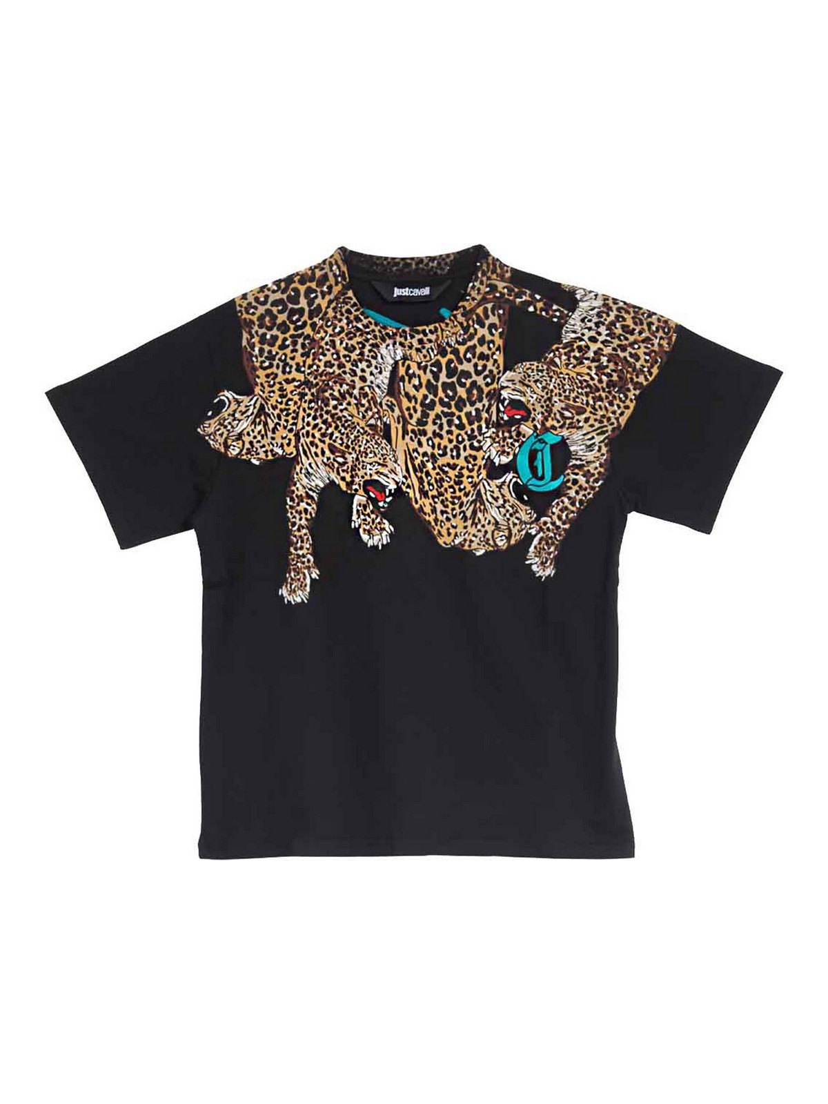 Leopard Neck T-Shirt