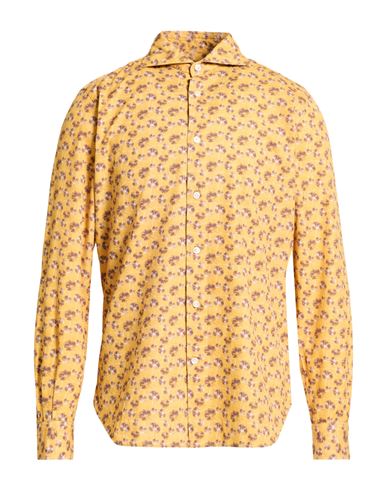 Man Shirt Marigold Size S Cotton