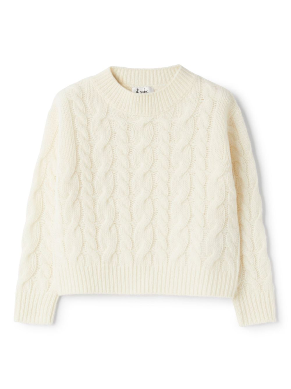 Cable-knit jumper - Neutrals