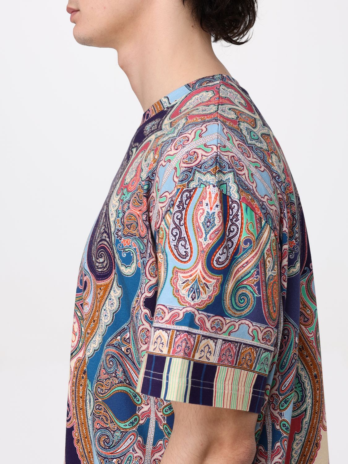 Paisley-print T-shirt - Neutrals