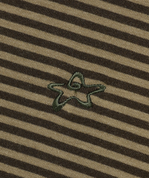 STAR LOGO ST HOOD ZIP UP_KHAKI