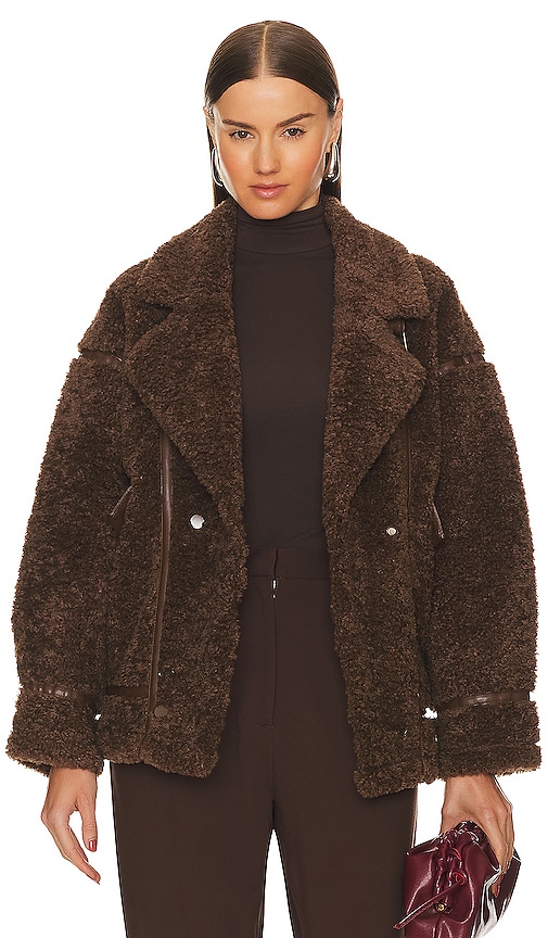 LAMARQUE Badu Jacket in Brown.  XL. Also in
