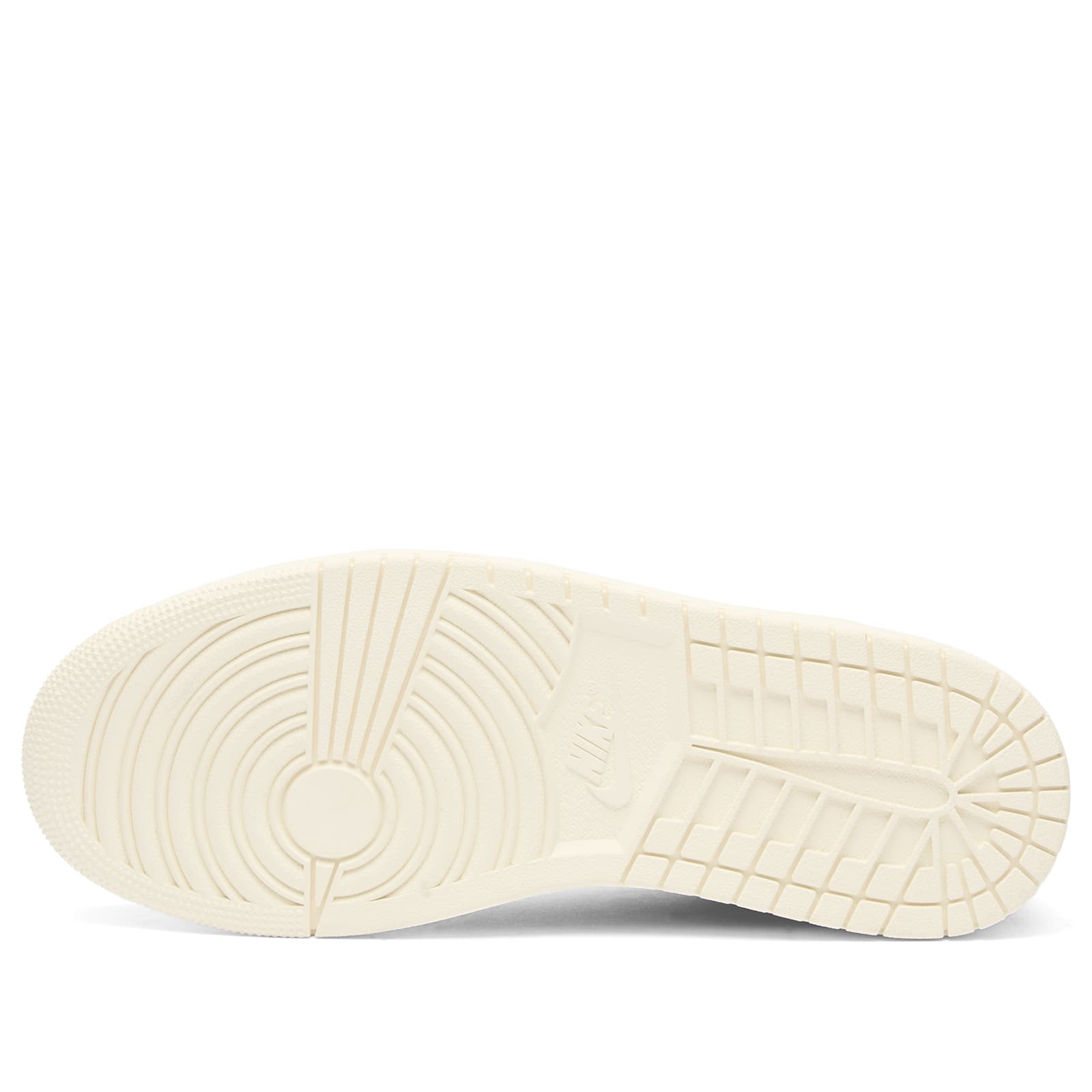 Men's 1 Retro Low 'No Swoosh' Sneaker in Black/Sail