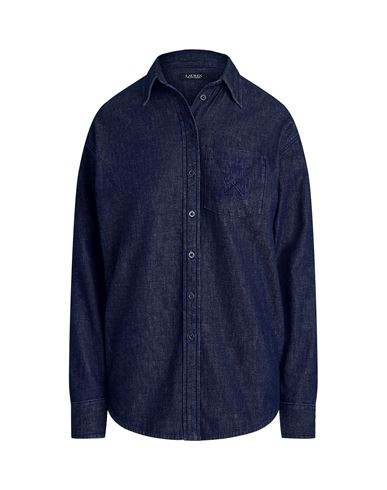 Relaxed Fit Denim Shirt Woman Denim shirt Blue