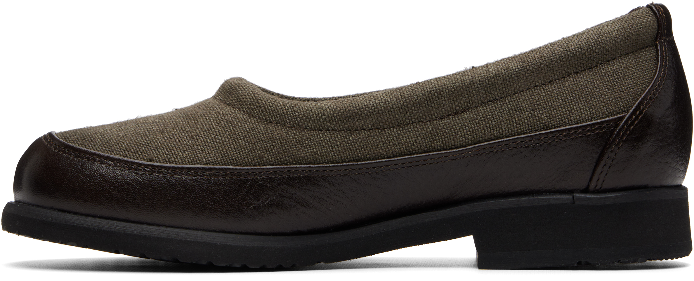 Khaki Bohemian Slipper Loafers