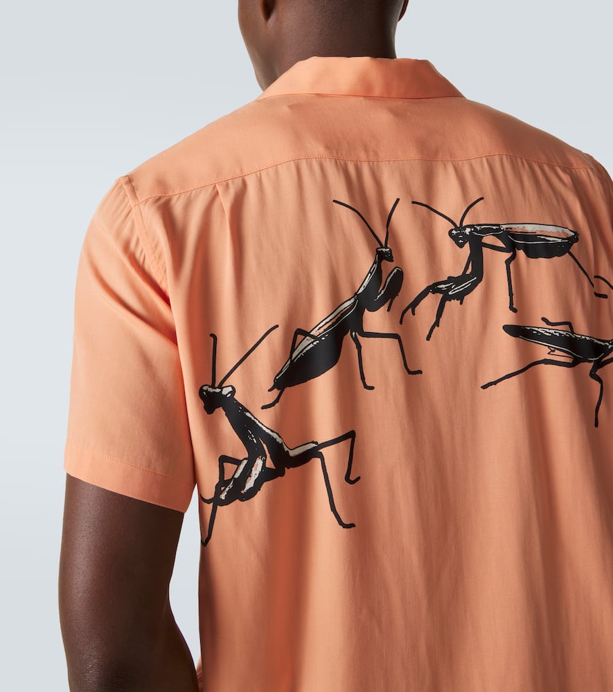 Printed bowling shirt