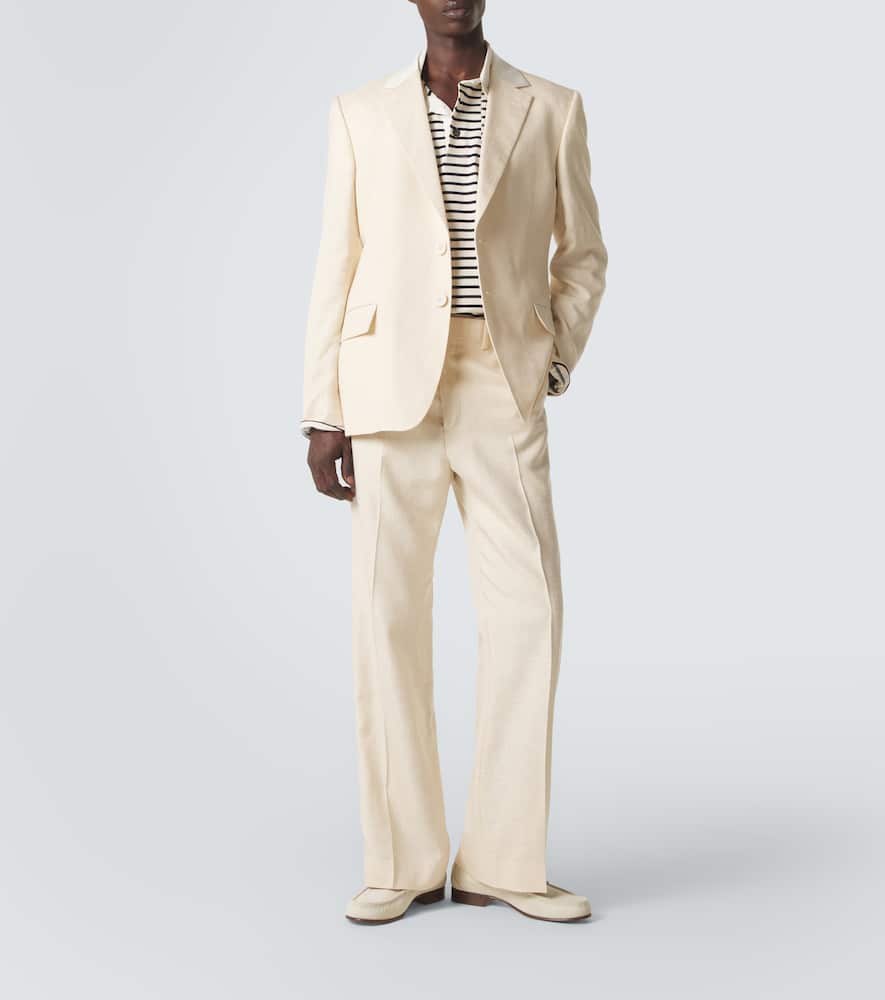 Alto satin-trimmed blazer