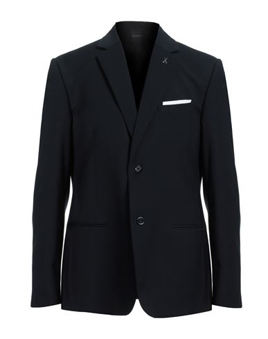 Man Blazer Navy Size 36 Polyester, Viscose, Elastane