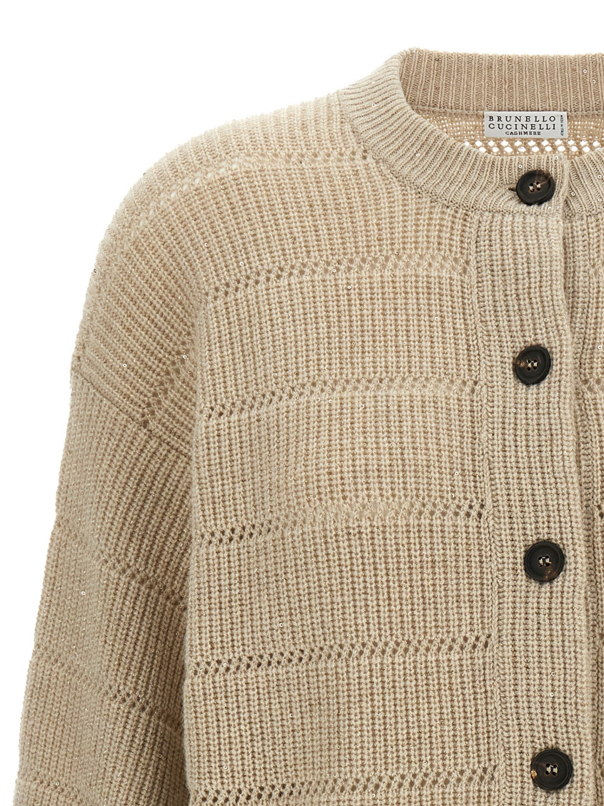 Knitted cardigan - Neutrals