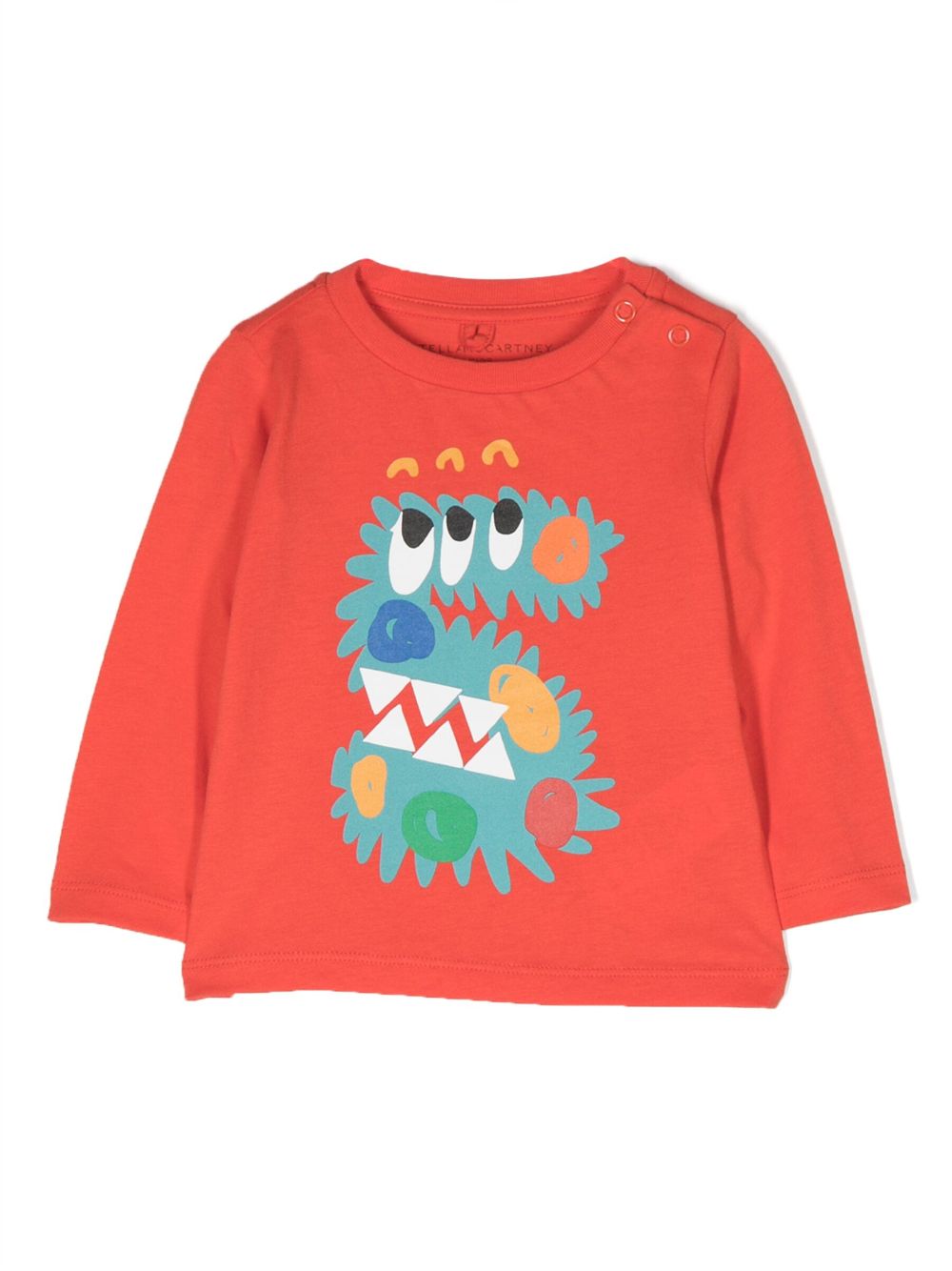 Graphic-print long-sleeve T-shirt - Red